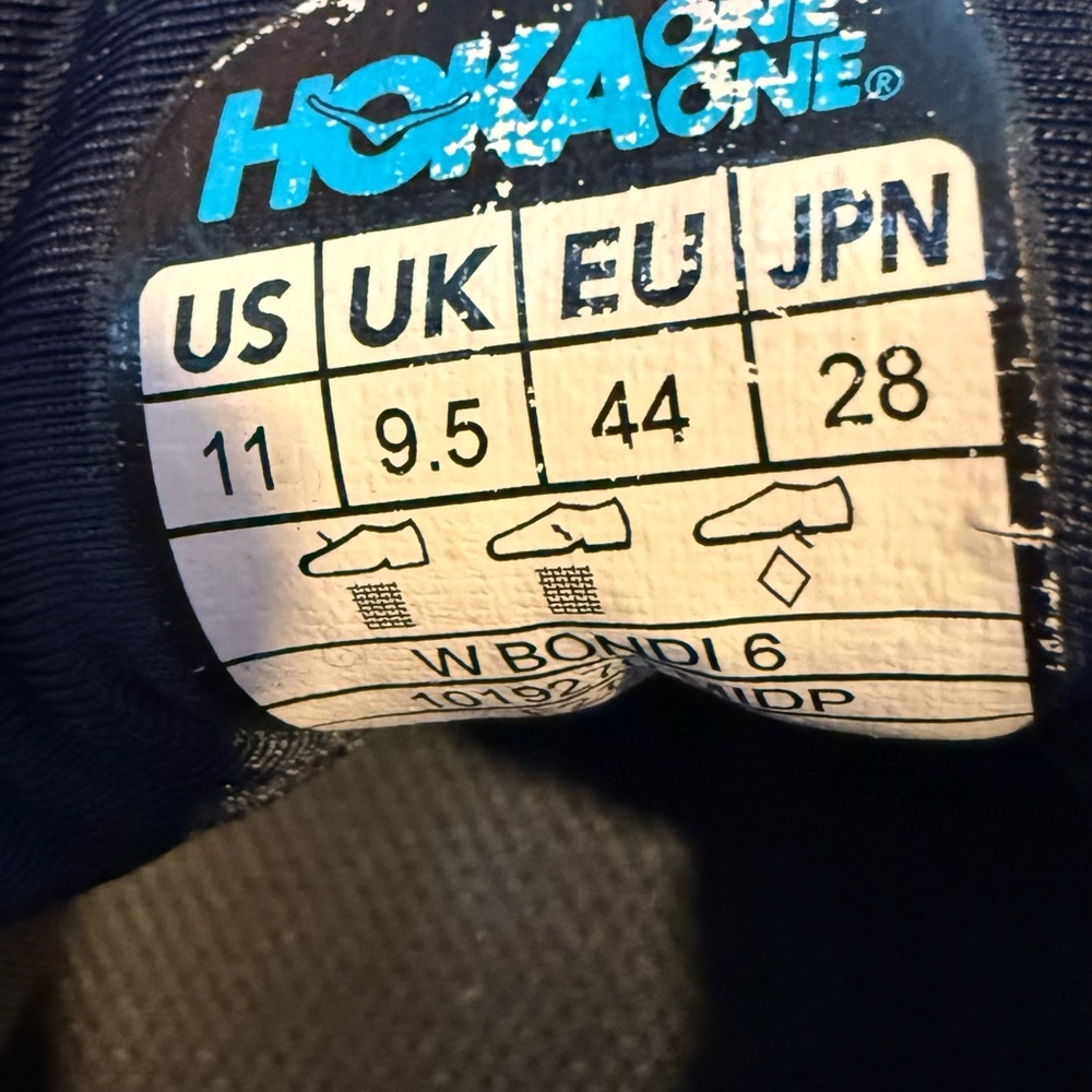 Hoka One Bondi 6 Running Shoes, Womens size 11 - Picture 12 of 12